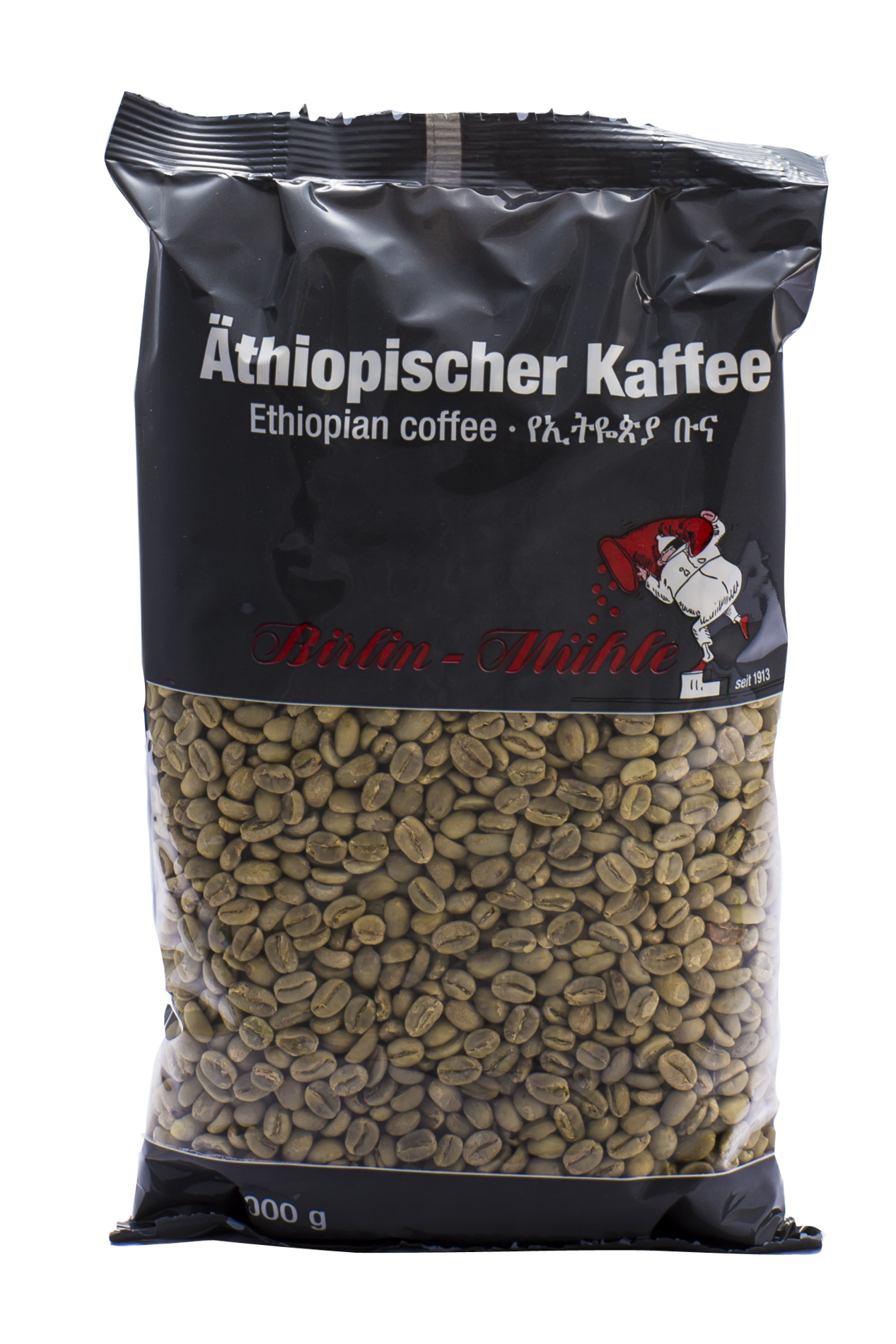 Foto von Päckchen mit Kaffeebohnen der Birlin Mühle