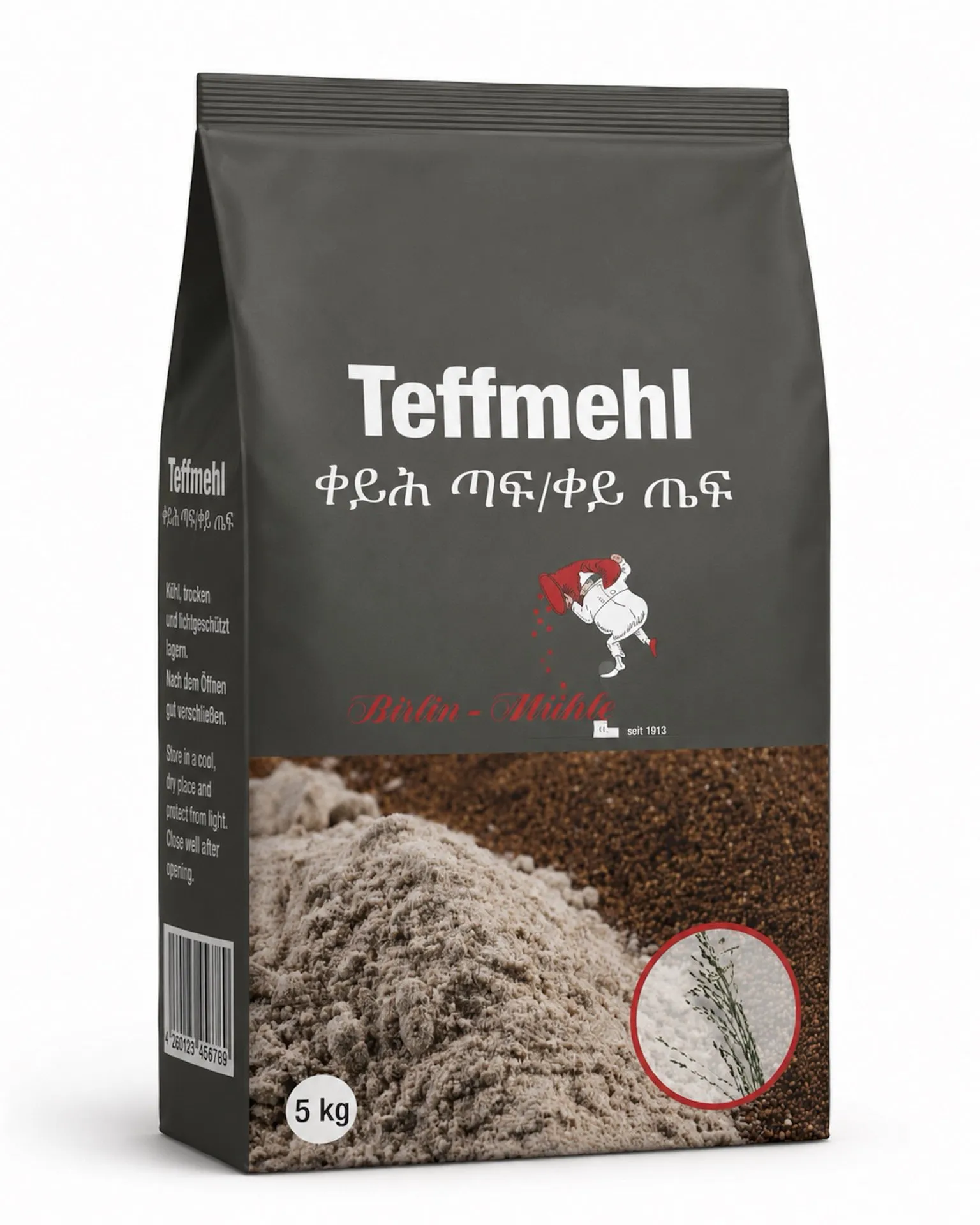Teffmehl von Birlin Mühle